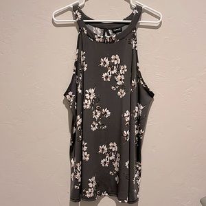 Charcoal gray halter neck top from Torrid size 2